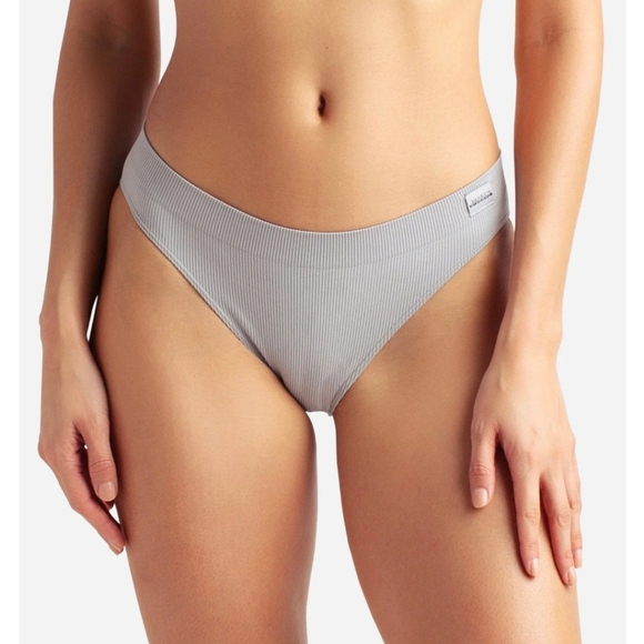 Danskin Recycled Seamless Ribbed Bikini Underwear Purple L - Picture 3 of 6